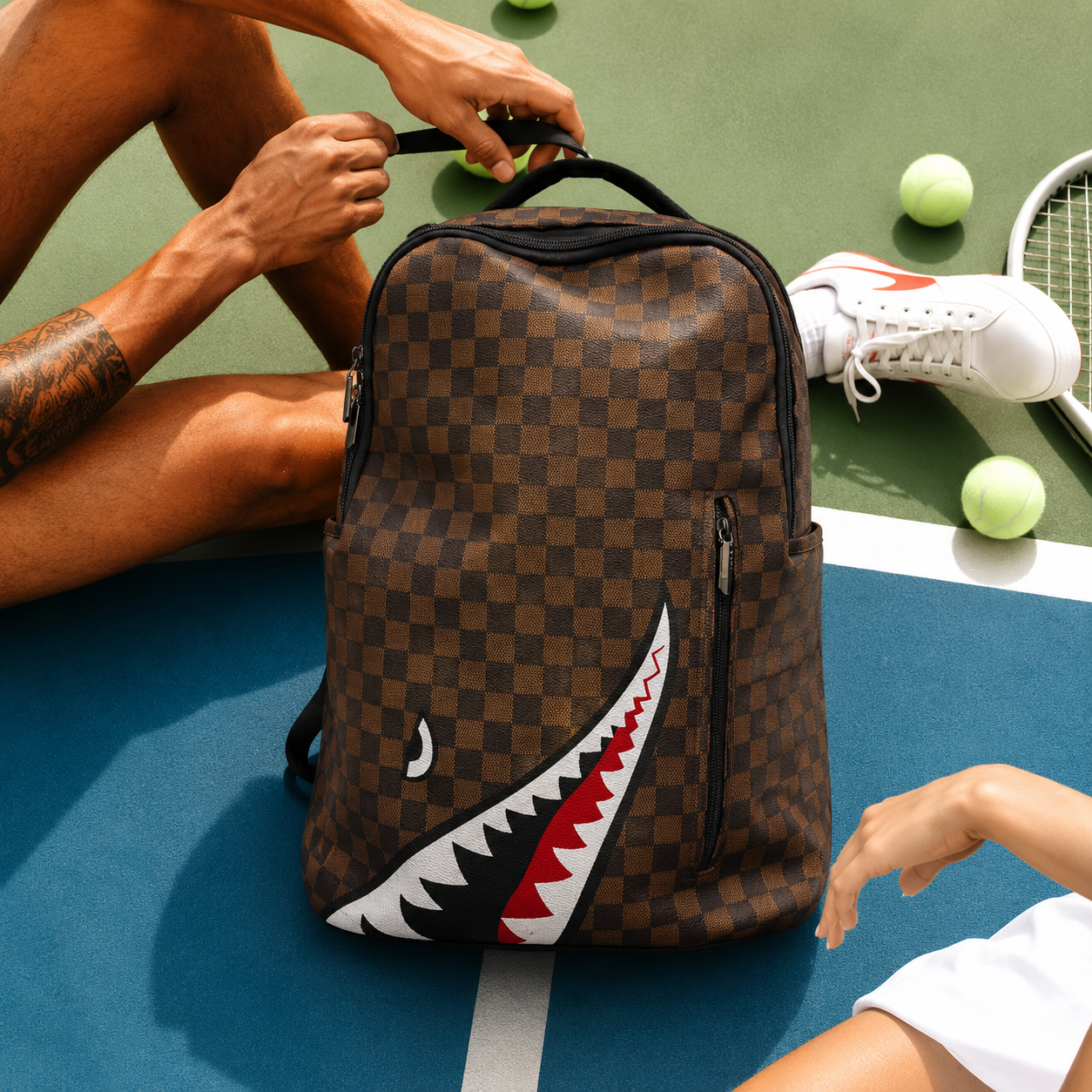 SharkBite Street Shoulder Brown Bag