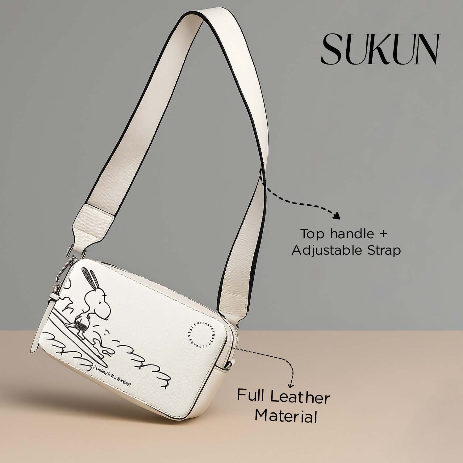 Snoopy Vibe Crossbody Bag