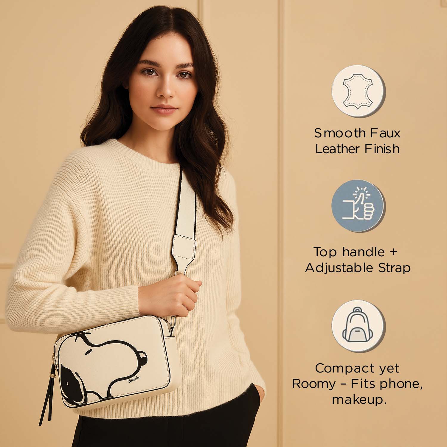 Snoopy Chic Crossbody Bag