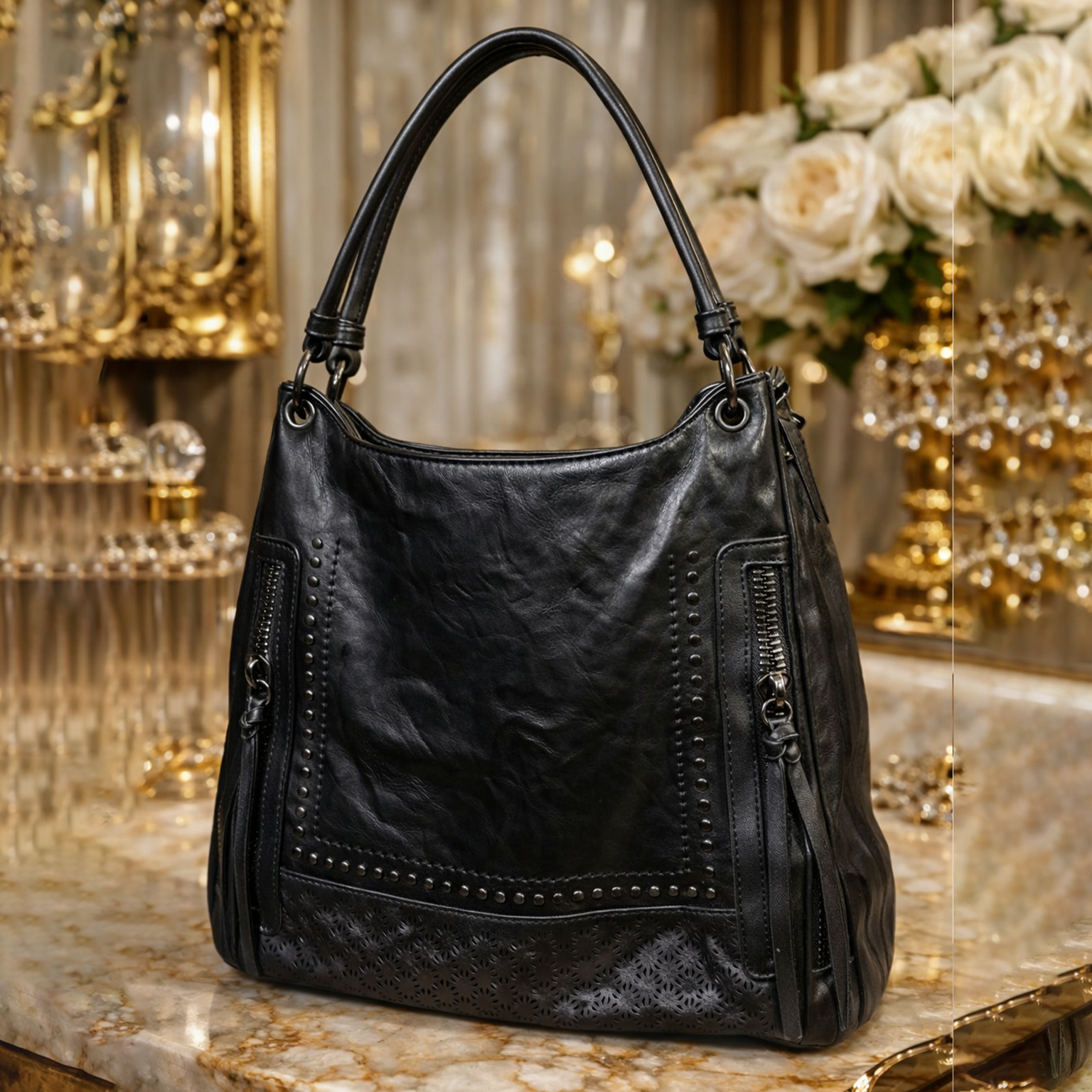 Midnight Luxe Classic Tote